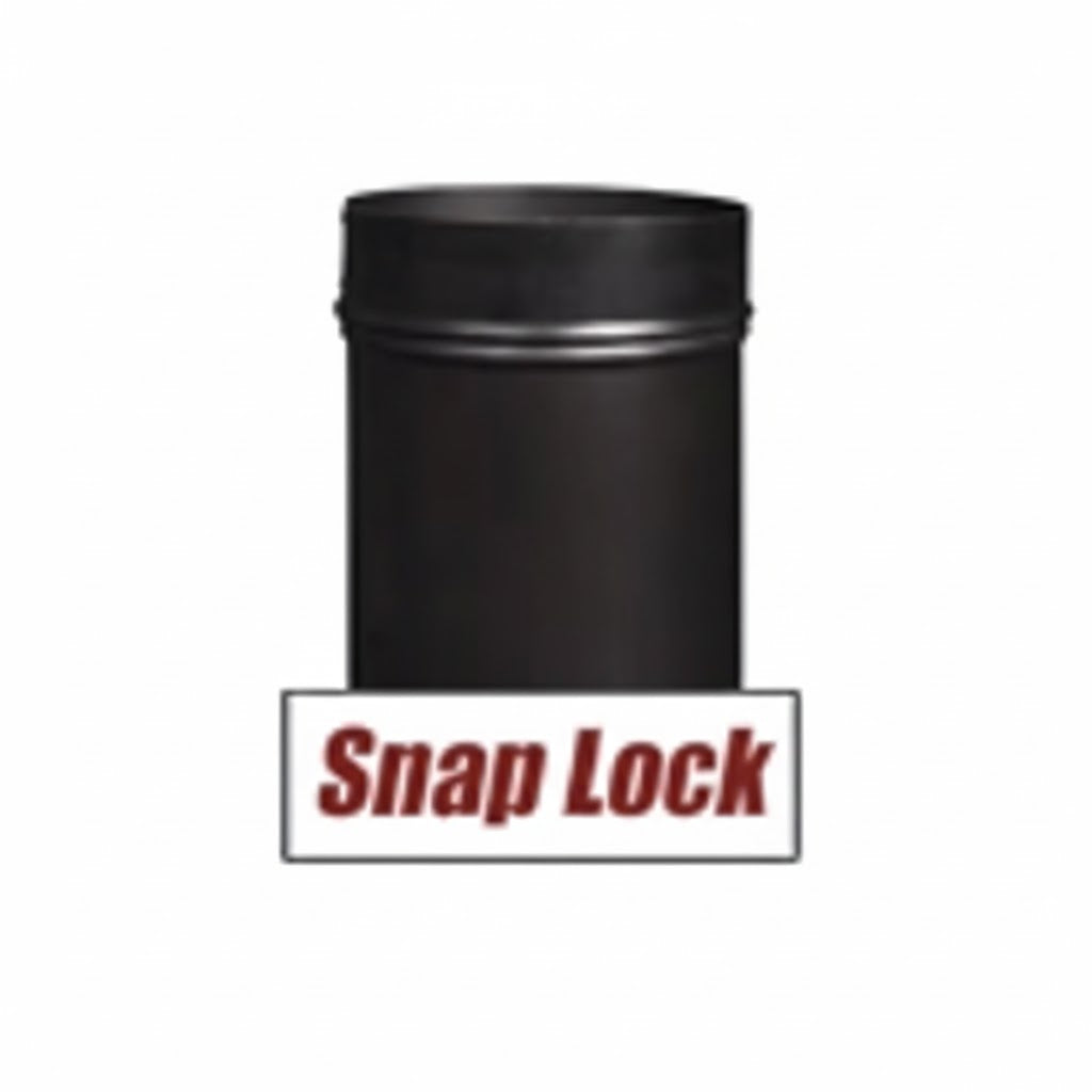 6'' Snap-Lock Black Stove Pipe – Northline Express