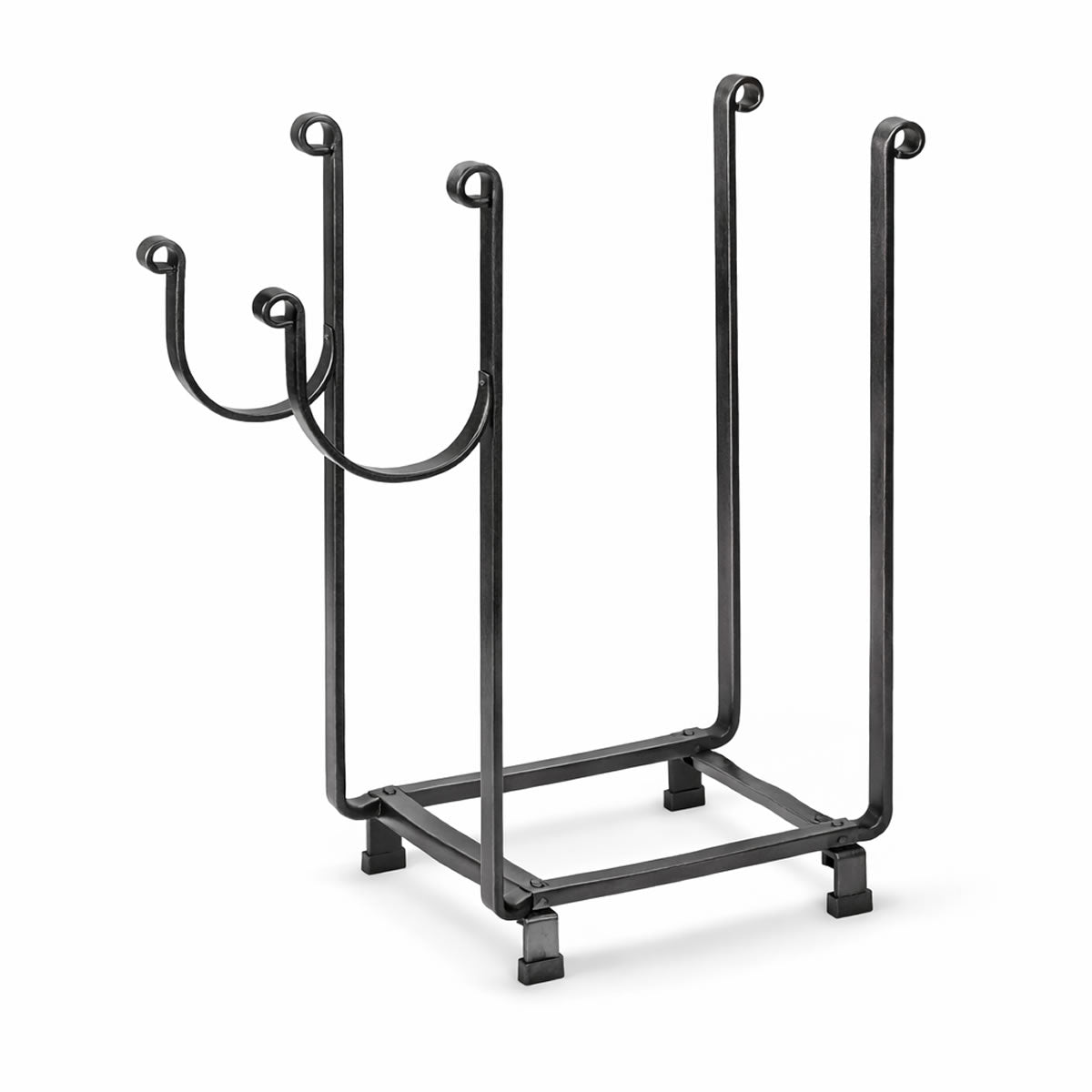 Rectangular Rack with Newspaper Holder