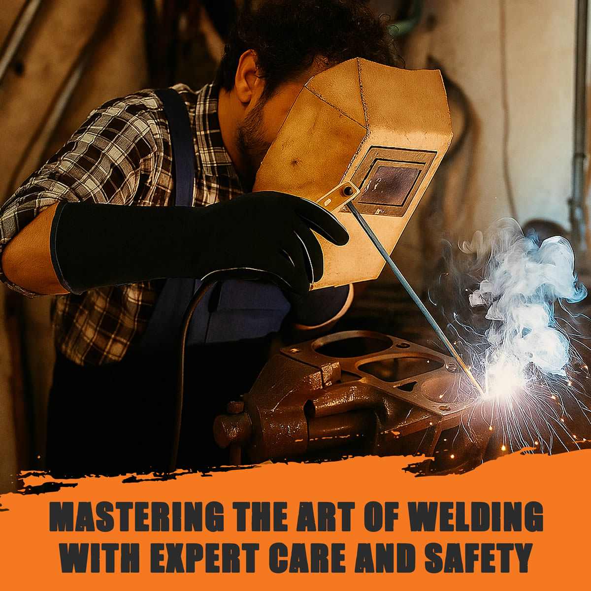 HearthX Black Fireplace Gloves-Pair