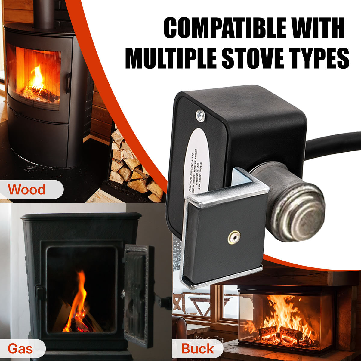 SS-1 Stovestat Wood Stove Blower Thermostat