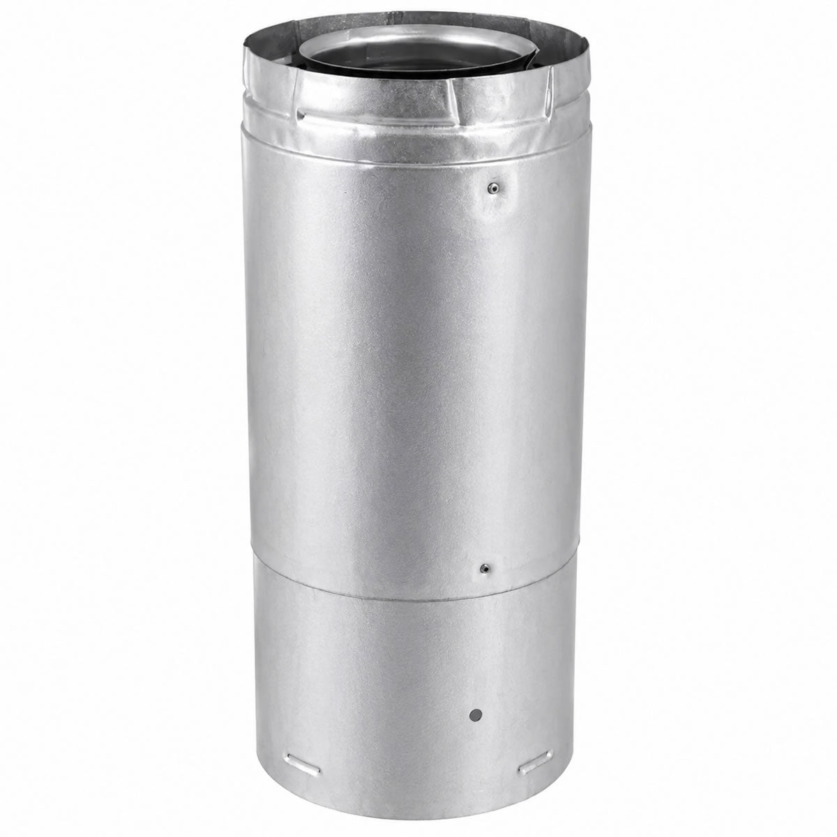 4" x 6 5/8" DirectVent Pro 11" -17" Adjustable Galvanized Chimney Pipe - 46DVA-17TA
