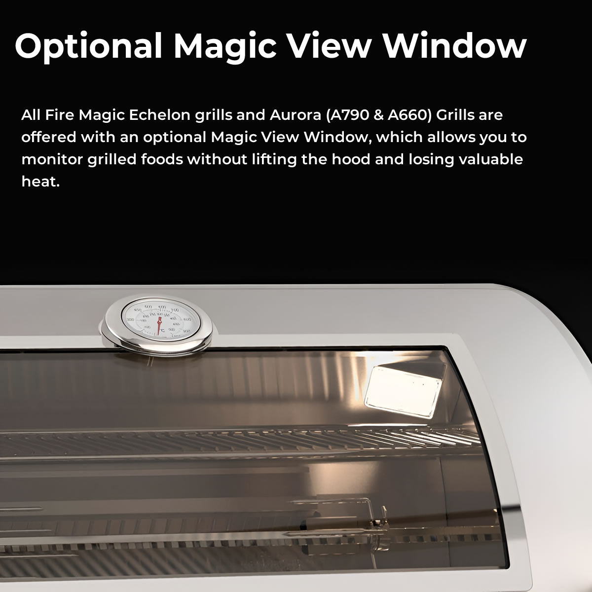FireMagic Accessible Height Electric Grill with Two Controls and Window - EL500S4Z1EWAP
