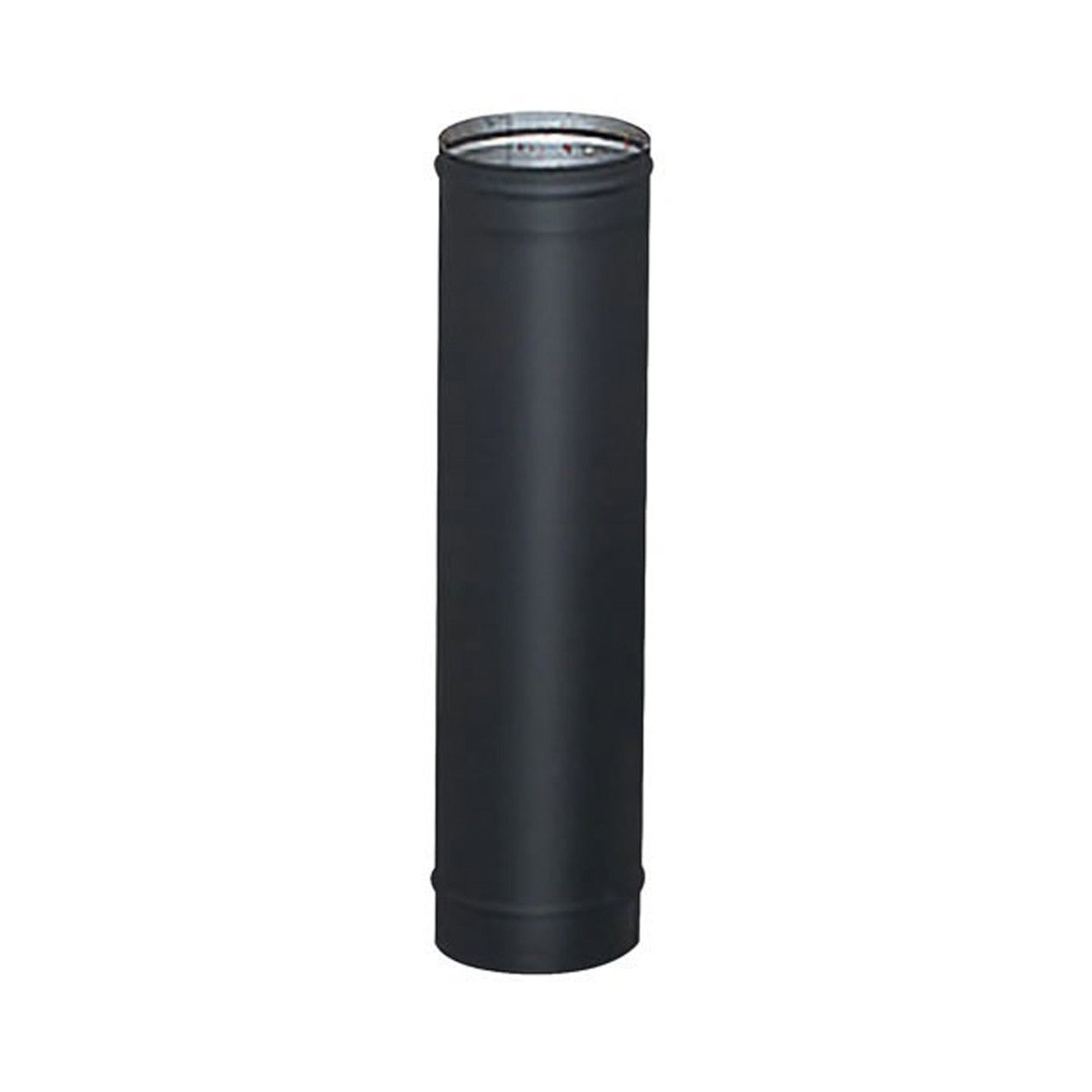 6" x 18" HeatFab Single Wall Black Stove Pipe - 2604B