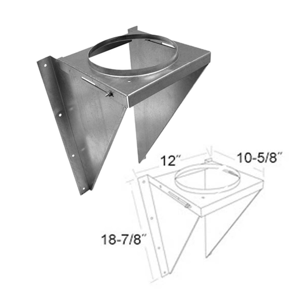 6" Selkirk Wall Support Kit - 206430