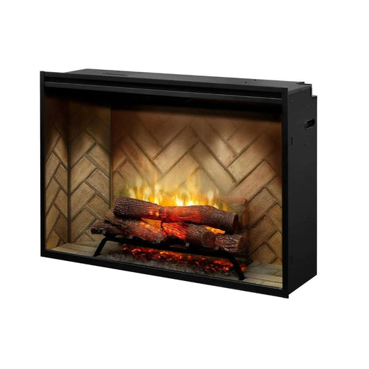 Dimplex Revillusion 42" Herringbone Brick Built-in Electric Firebox - 500002410