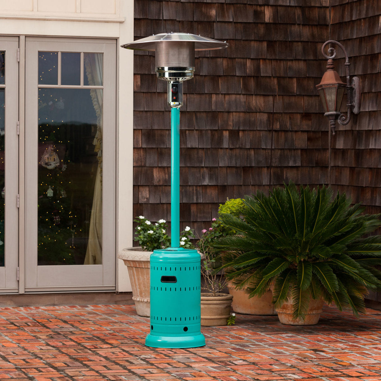 Aqua Blue Powder Coated Patio Heater