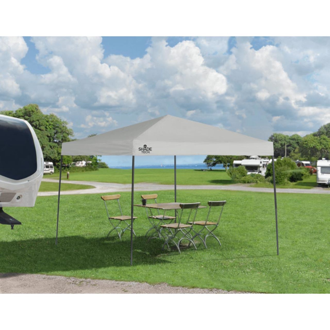 Shade Tech ST100 10' x 10' Straight Leg Canopy - Gray