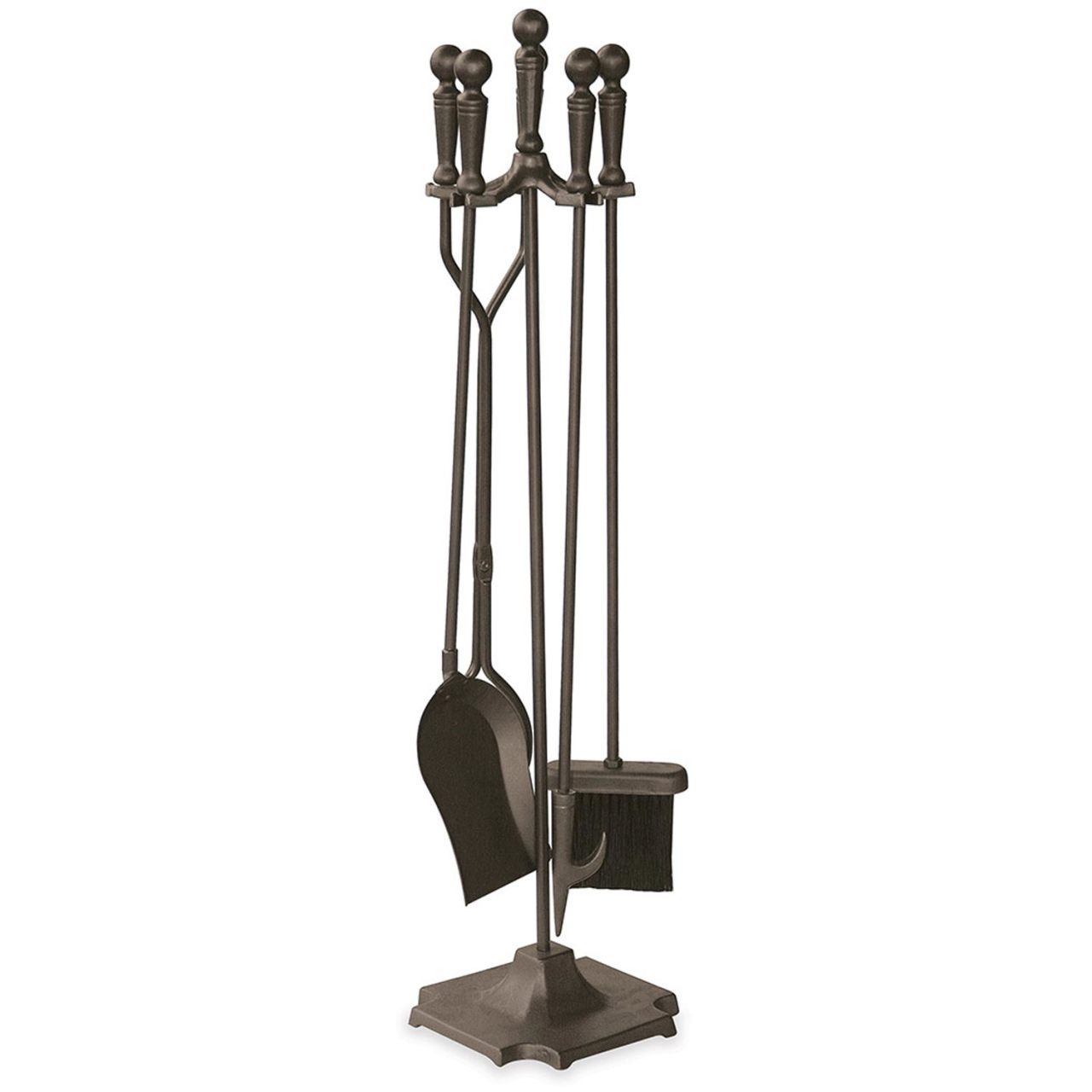 5-Piece Bronze Fireset with Ball Handles