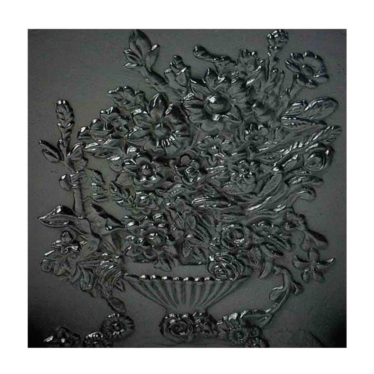 Bouquet Cast Iron Fireback - 20 " H x 17" W