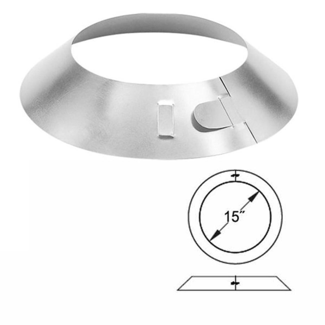 12" DuraChimney II Storm Collar - 12DCA-SC