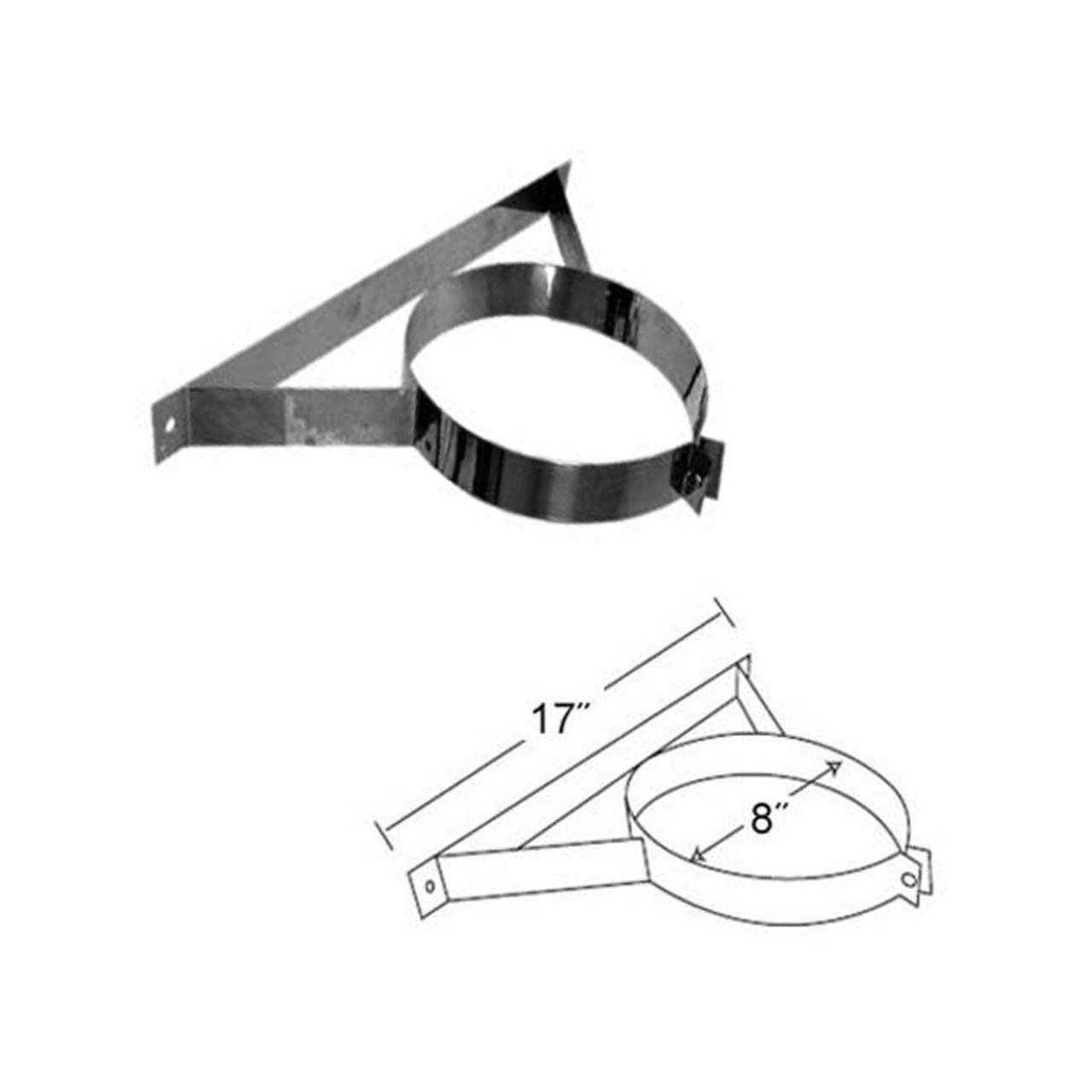 6" Selkirk Wall Band - 206520