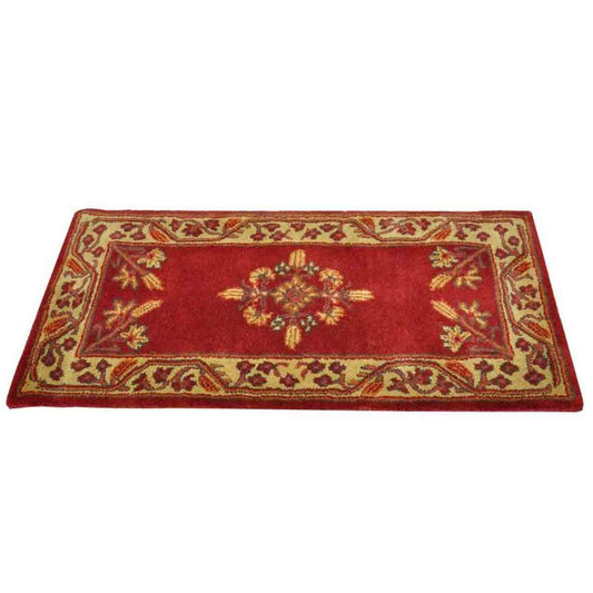 44" Rectangle Vermillion Jardin Fireplace Rug