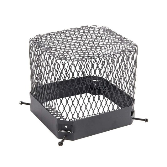 9" x 9" Black Painted Galvanized Raccoon Screen
