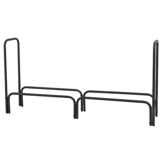 60" Long Log Rack - Black