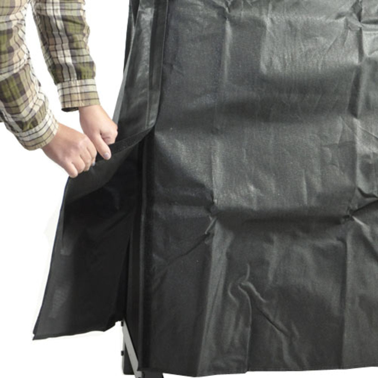 48" Full Length Black Vinyl Firewood Rack Cover