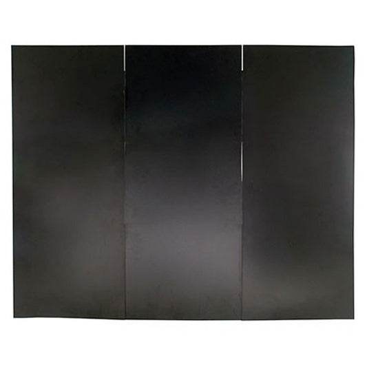 47" x 34" Black Fireplace Draft Guard Cover