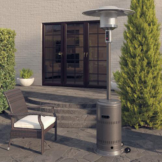 Hammered Platinum Performance Series Gas Patio Heater- 46,000 BTU