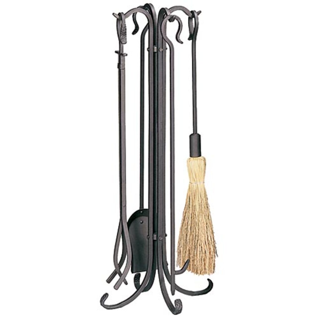 5 Piece Rustic Bronze Fireplace Tool Set - F-1648
