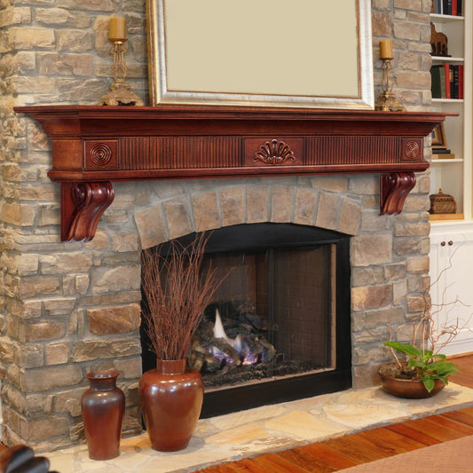72" Devonshire Unfinished Fireplace Shelf by Pearl Mantels