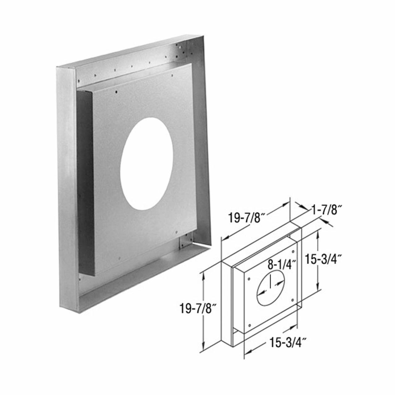 5" x 8" DirectVent Pro Vinyl Siding Standoff - 58DVA-VSS