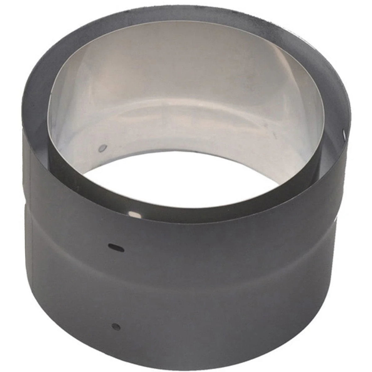 6" Ventis Double-Wall Black Stove Pipe Class-A Standard Chimney Adaptor - VDB06CA