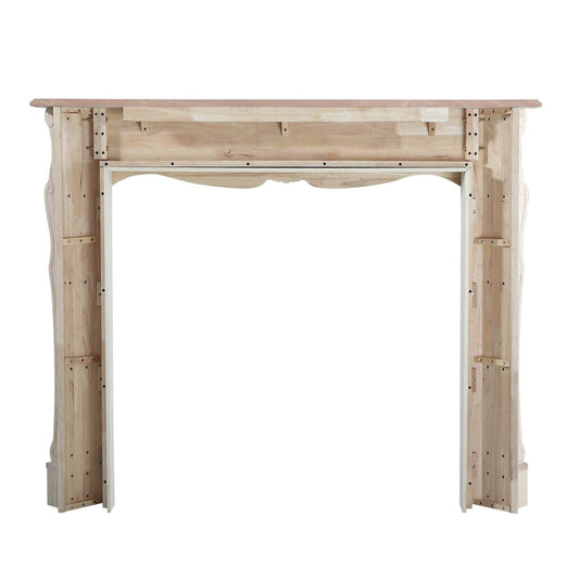 58" Deauville Unfinished Fireplace Surround by Pearl Mantels