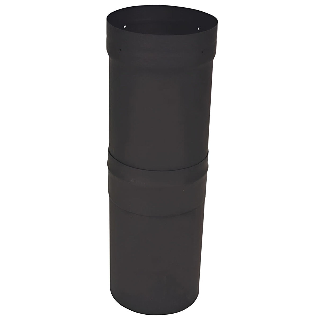 6" Ventis Single-Wall Black Stove Pipe - 2 - 16 Slip Section with Gap Collar - VSB06SL