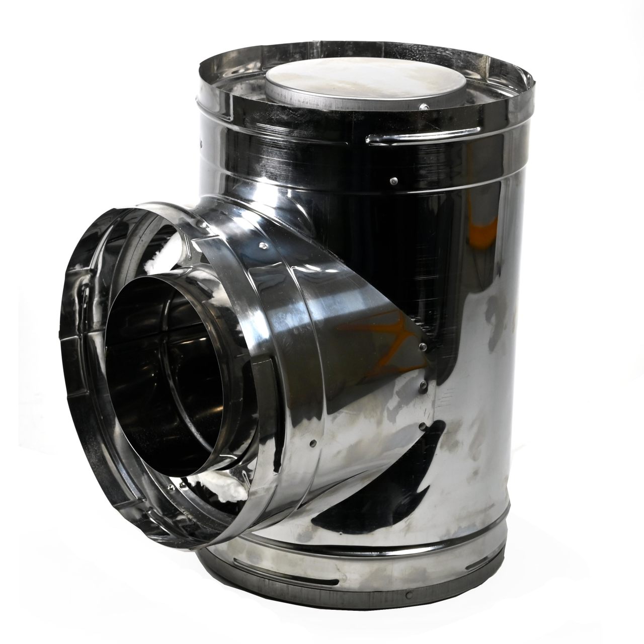 DuraPlus 6'' Stainless Steel Tee - 9067SS | Chimney Pipe
