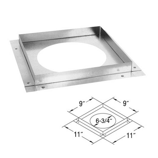 4" x 6 5/8" DirectVent Pro Ceiling Firestop - 46DVA-FS
