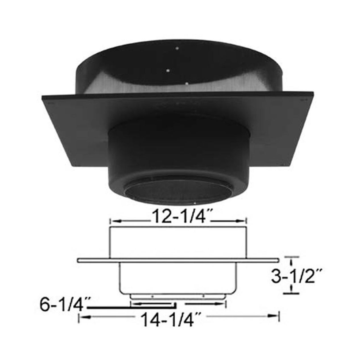 6" Selkirk Finish Support Package-Square - 206410
