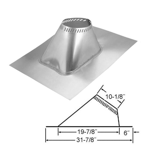 8" Selkirk Adjustable Roof Flashing for 6/12 to 12/12 Pitch - 8T-AF12/208830