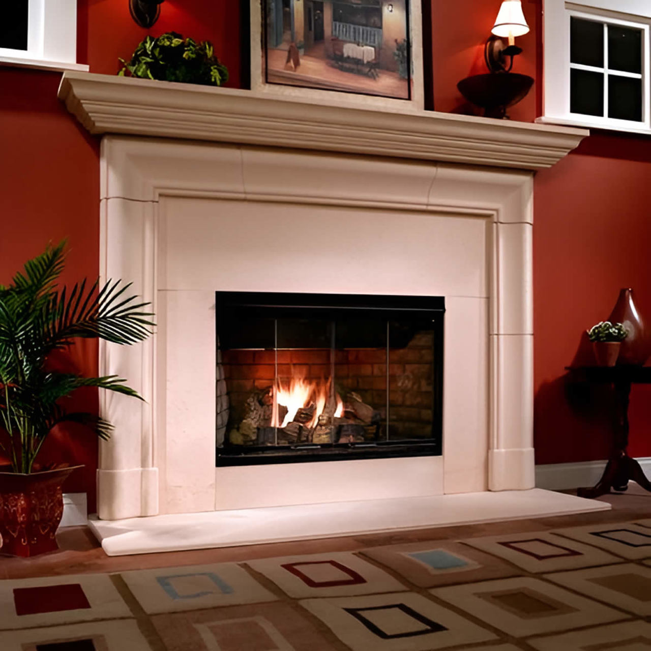Outdoor Lifestyles Reveal 42" Open Hearth B-Vent Gas Fireplace Radiant Unit - RBV4842IT