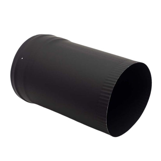 8" Ventis Single-Wall Black Stove Pipe 22-Gauge Cold-Rolled Steel - Offset Oval To Round - VSBOAO