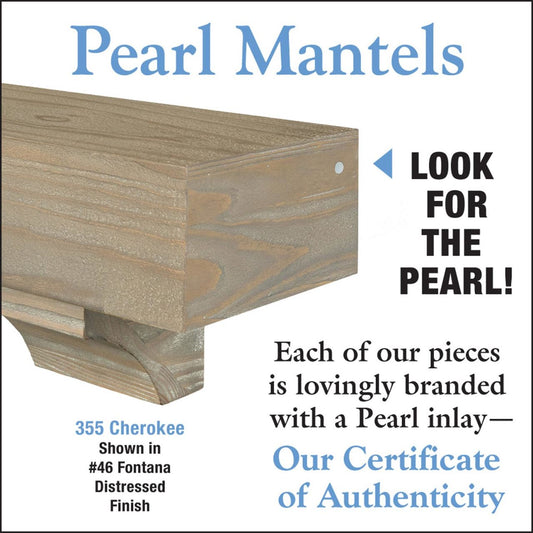60" Cherokee Fireplace Shelf by Pearl Mantels - Fontana Finish