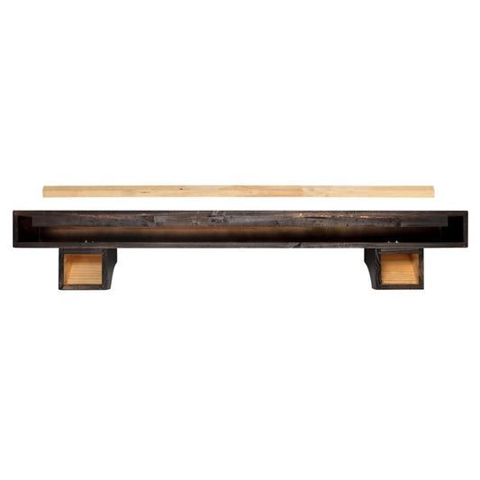 60" Shenandoah Fireplace Shelf by Pearl Mantels - Espresso Distressed Finish