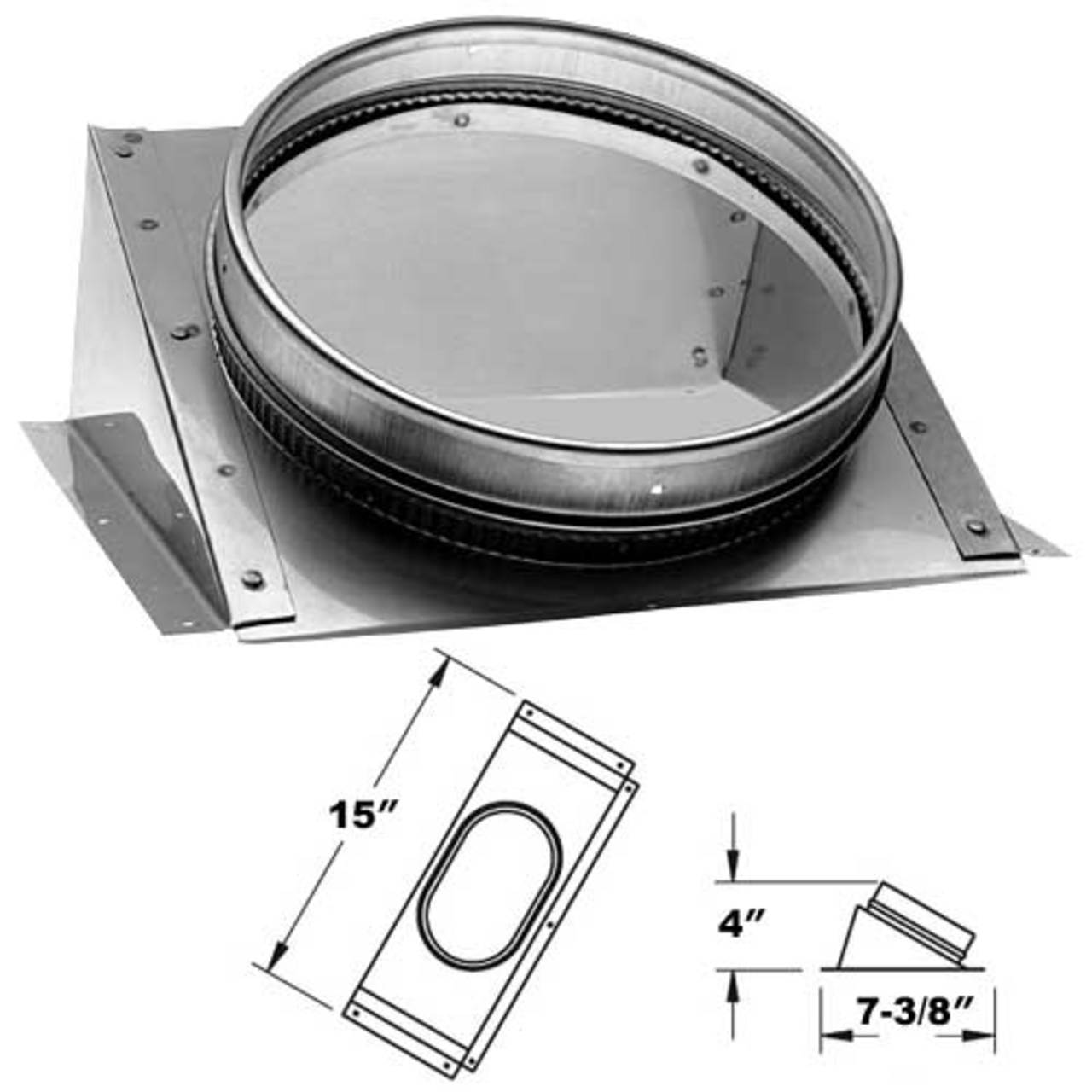 8" DuraLiner 30 Degree Stove Connector - 8DLR-CNO