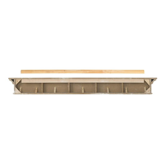 60" Henry MDF Fireplace Shelf by Pearl Mantels - White Paint Finish