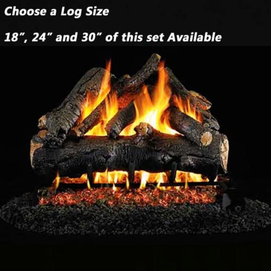 18''-30'' Peterson Real Fyre American Oak Vented Natural Gas Log Kit