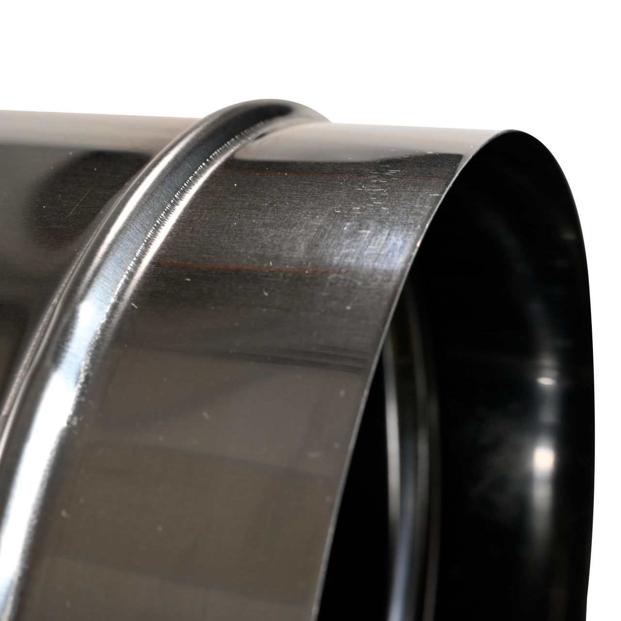 6" x 48" DuraBlack Stainless Steel Single-Wall Pipe - 6DBK-48SS