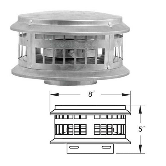 3" DuraFlexAL Round Cap - 3DFA-VC