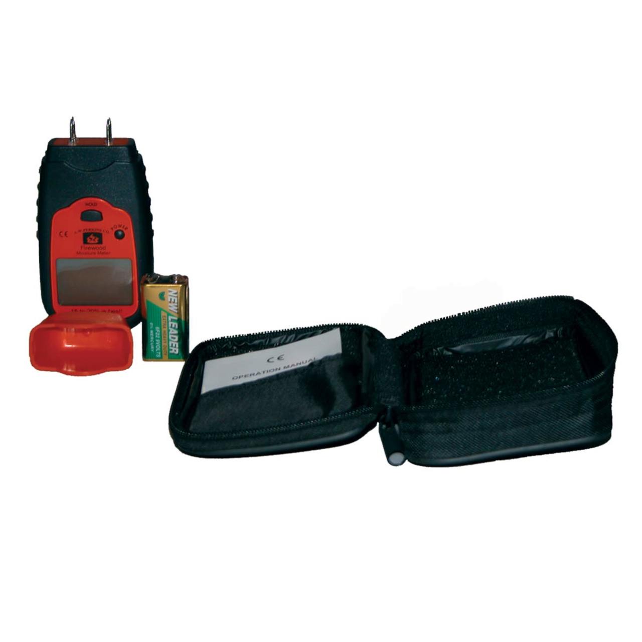 Firewood Moisture Meter - Black and Orange