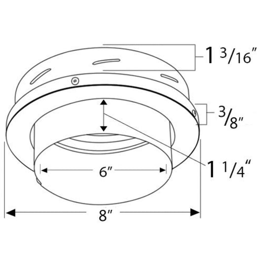 6" DuraTech Finishing Collar with Adapter-6DT-FC