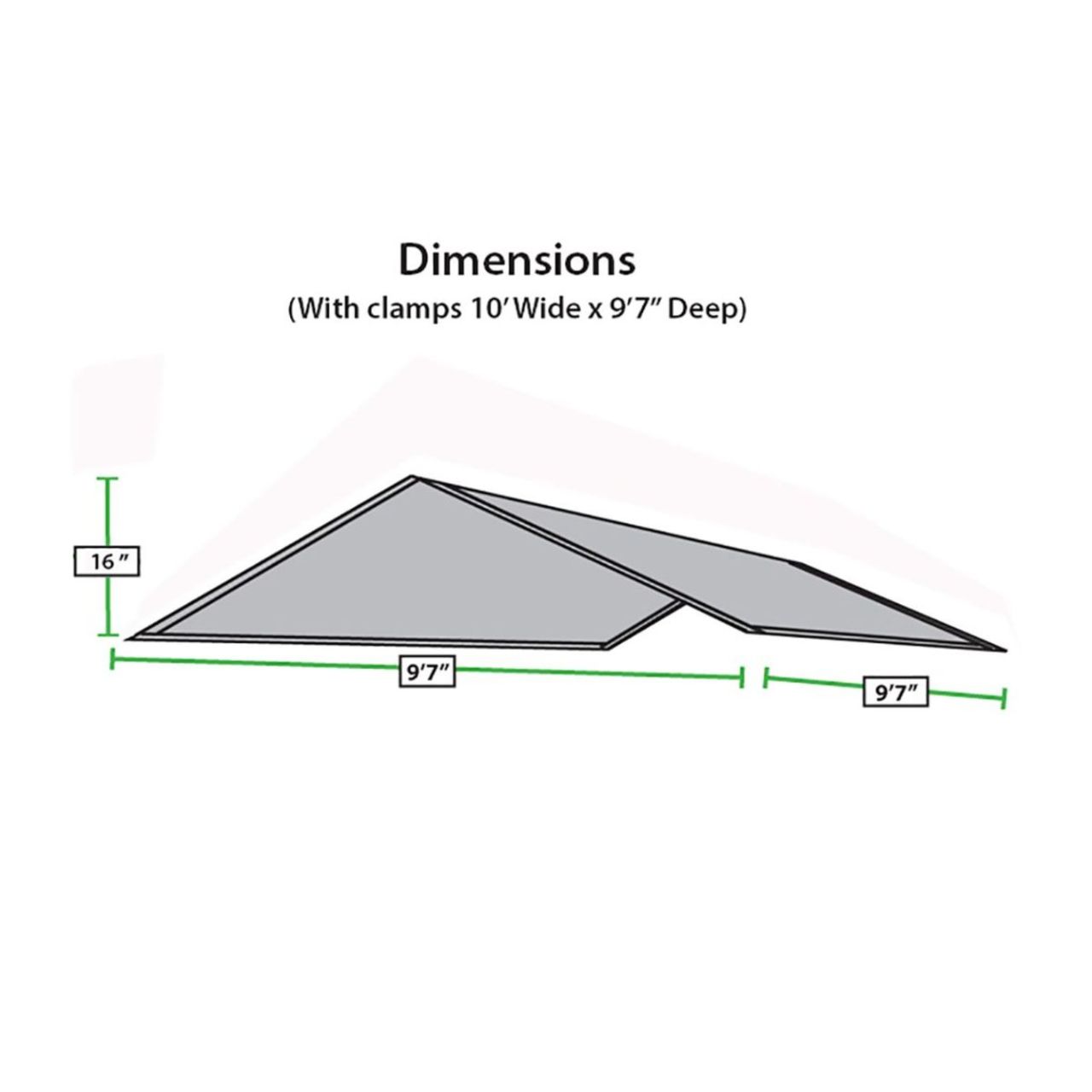 King Canopy 10' x 10' Kennel Cover - DK1010PCS
