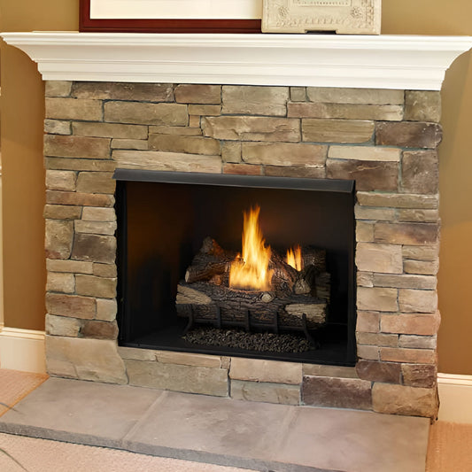 Monessen 42" Exacta Firebox, Herringbone Concrete interior panels - BUF42-H