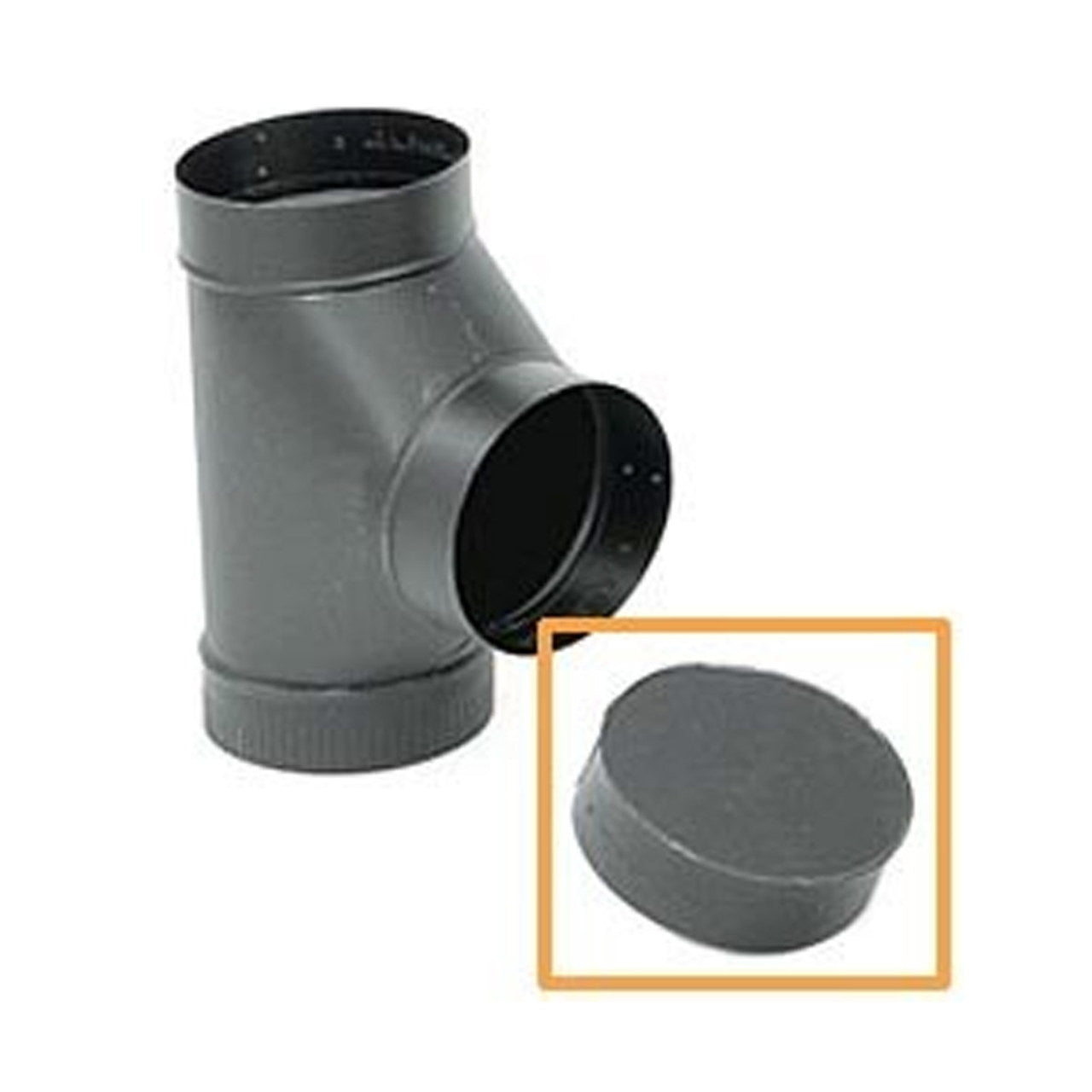 5" 24-Ga. Snap-Lock Black Tee Cover