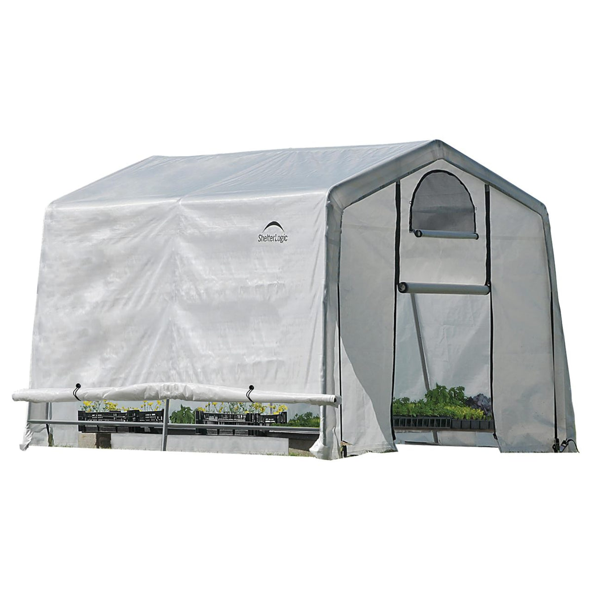 GrowIT 10' x 10' Greenhouse-in-a-Box - Clear Cover - Clear Cover