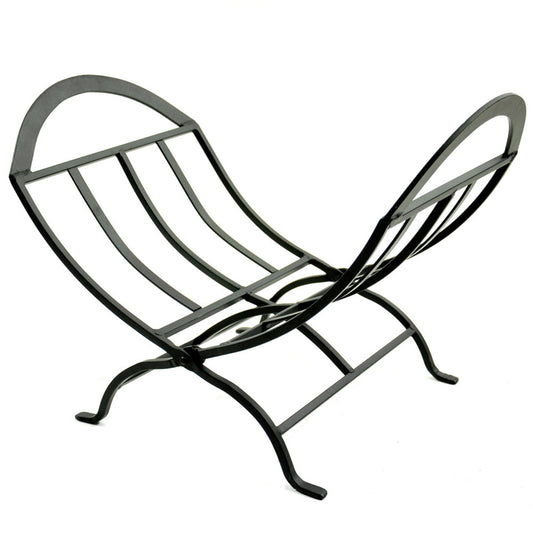 Black Wrought Iron Log Holder