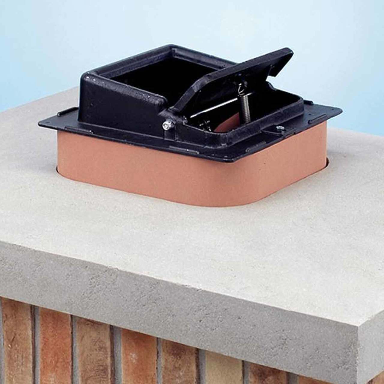 Lyemance Top Sealing Chimney Caps: 13''x13'' Chimney Damper