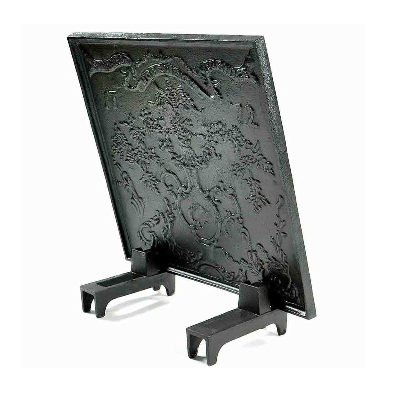 Hopewell Cast Iron Fireback - 23" H x 23" W