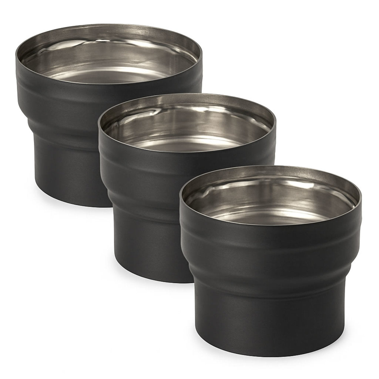 Ventis Double-Wall Black Stove Pipe Screw Pack (3-Pack) - VDB